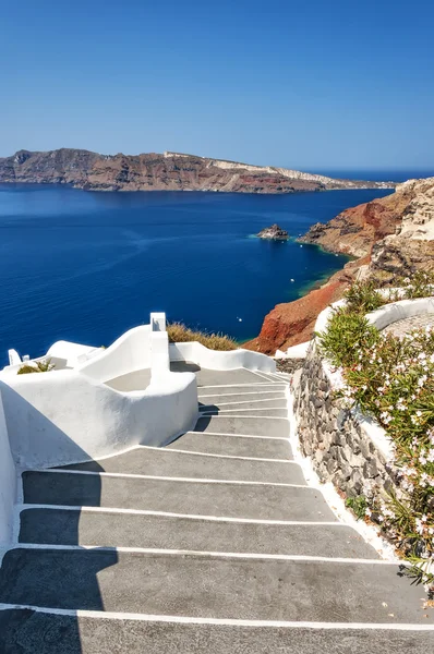 Santorini Oia stairway — Stock Photo, Image