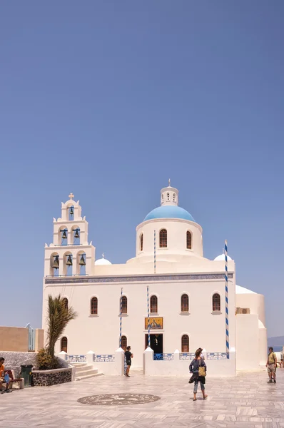 Santorini Tourists in Oia — Stock Photo, Image