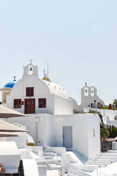 Santorini Oia Turisti — Foto Stock