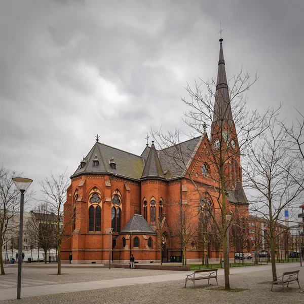 Helsingborg Gustav Adolf-templom — Stock Fotó