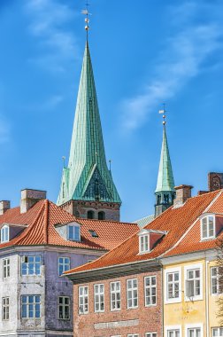 Helsingor kilise arka plan binalar