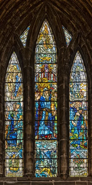 Catedral de Glasgow vidriera — Foto de Stock