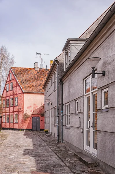 ヘルシンゲルにある小さな通り — ストック写真