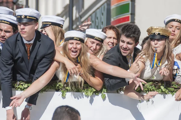 スウェーデンの卒業パレード — ストック写真