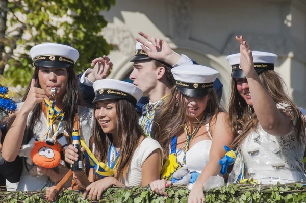 Swedish Graduation Parade — Stock Photo, Image