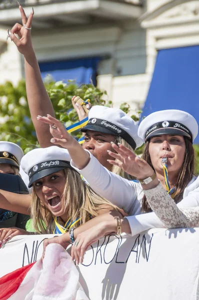 Swedish Graduation Parade — Stock Photo, Image