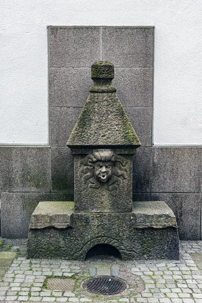 Halmstad fountain in sweden — Stock Photo, Image