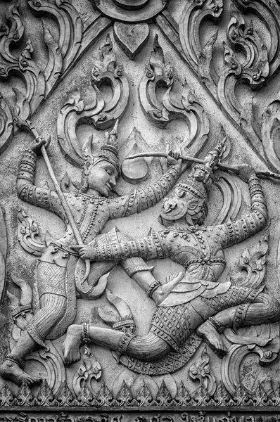 Phetchaburi Temple Stone Carving — Stock Photo, Image