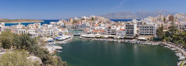 Agios Nikolaos panoráma — Stock Fotó