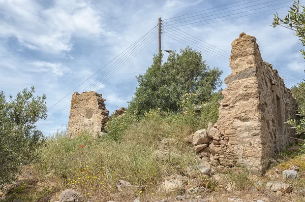 Makrigialos abbandonato House Ruin — Foto Stock