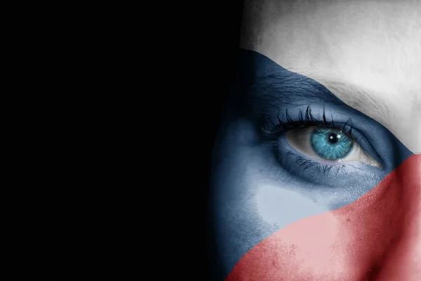 Supporter of Czech Republic — Stock Photo, Image