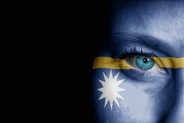 Supporter of Nauru — Stock Photo, Image