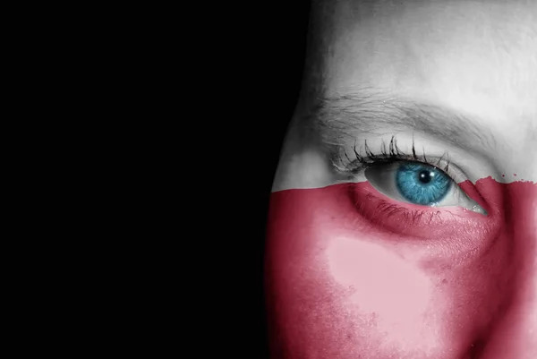 Sostenitore della Polonia — Foto Stock