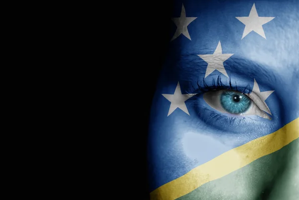 Supporter of Solomon Islands — Stock Photo, Image