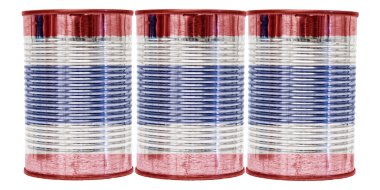 Tayland bayrağı teneke kutular