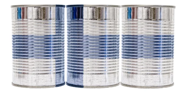 Tin Cans Flag of Finland — Stock Photo, Image