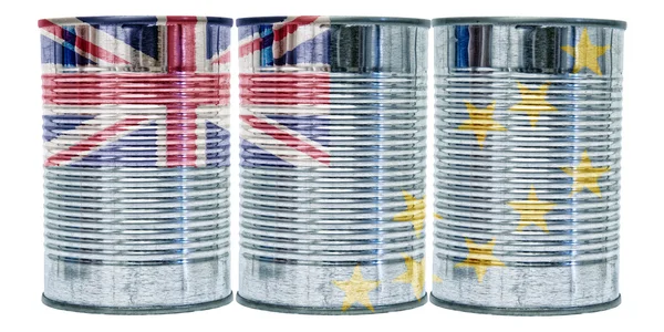 Tin Cans Flag of Tuvalu — Stock Photo, Image