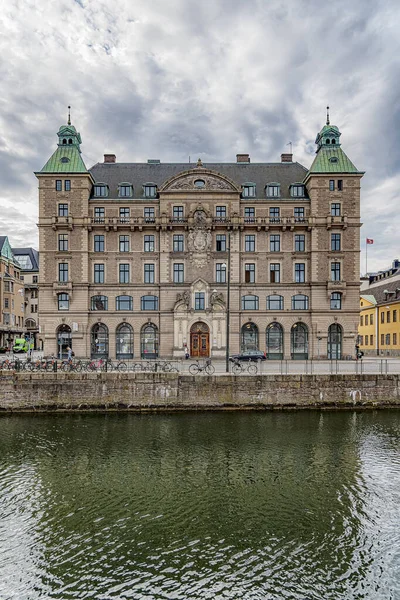 Malmo Suécia Agosto 2020 Dos Muitos Edifícios Antigos Que Revestem — Fotografia de Stock