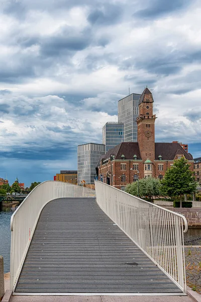 Malmo Suécia Agosto 2020 Cena Diurna Centro Cidade Direção Aos — Fotografia de Stock