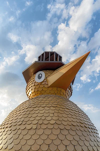 Helsingborg Suécia Agosto 2020 Uma Instalação Arte Pássaros Madeira Parque — Fotografia de Stock