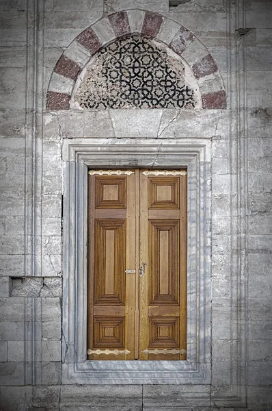 Jedne Drzwi Meczetu Beyazit Camii Stambule Turcja — Zdjęcie stockowe