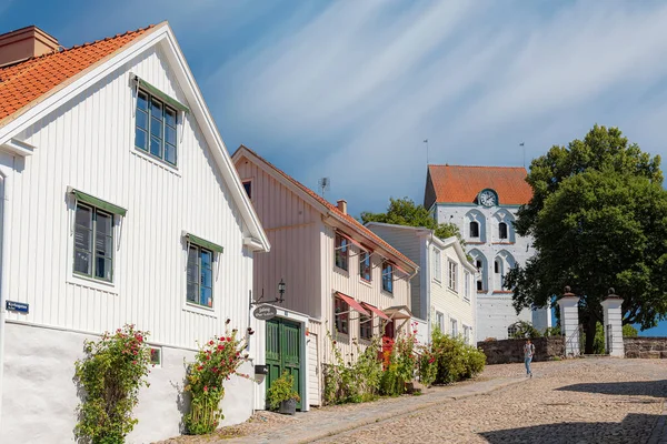 Ronneby Sweden August 2020 Church Holy Cross Foremost Medieval Building — Stock Photo, Image