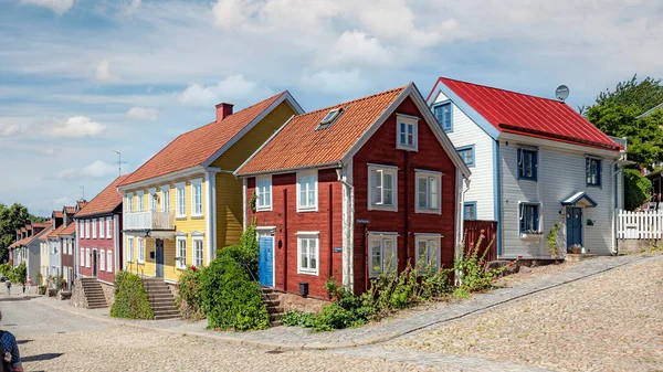 Ronneby Suécia Agosto 2020 Ruas Coloridas Cidade — Fotografia de Stock