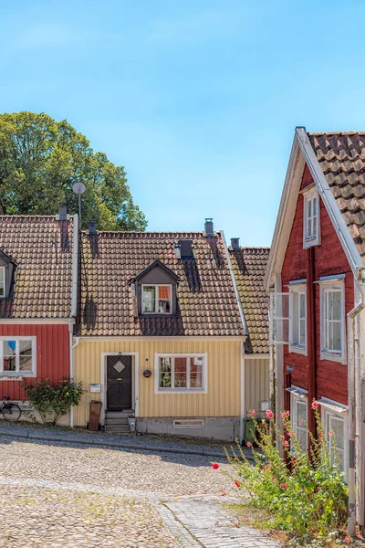 Ronneby Suecia Agosto 2020 Una Las Coloridas Calles Ciudad — Foto de Stock