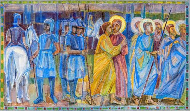 BLEKINGE, SwEDEN - Ağustos 01, 2020: Kilise 1868-1872 yılları arasında inşa edildi ve ünlü mimar Helgo Zettervall tarafından tasarlandı..