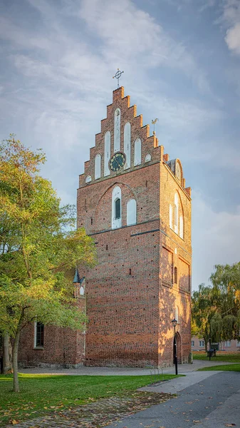 Solvesborg Sweden October 2018 Saint Nicolai Church Town — Stock Photo, Image