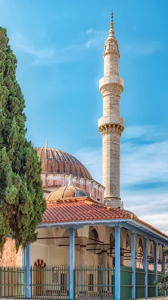 Suleymaniye Moskén Rhodes Gamla Stad — Stockfoto