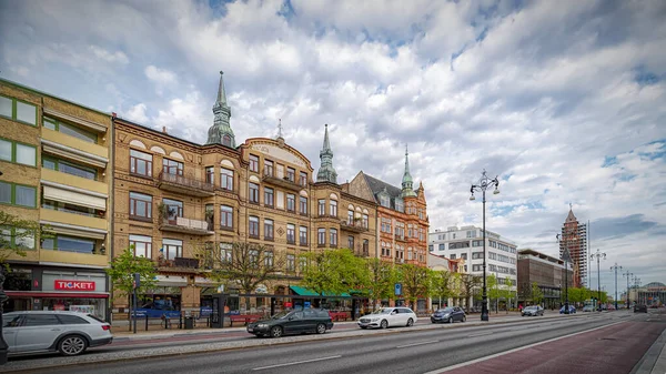 Helsingborg Sweden May 2021 Main Street Scene Helsingborg City Centre — Stock Photo, Image