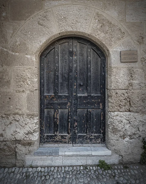 Rue Des Chevaliers Est Des Points Forts Vieille Ville Médiévale — Photo