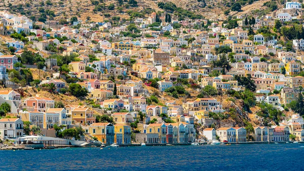 Symi Řecko Července 2021 Symi Řecký Ostrov Součástí Dodecanese Island — Stock fotografie