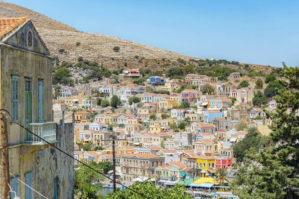 Symi Griechenland Juli 2021 Symi Ist Eine Griechische Insel Und — Stockfoto