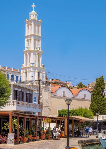 Halki Greece July 2021 Halki Greek Island Part Dodecanese Island — Stock fotografie