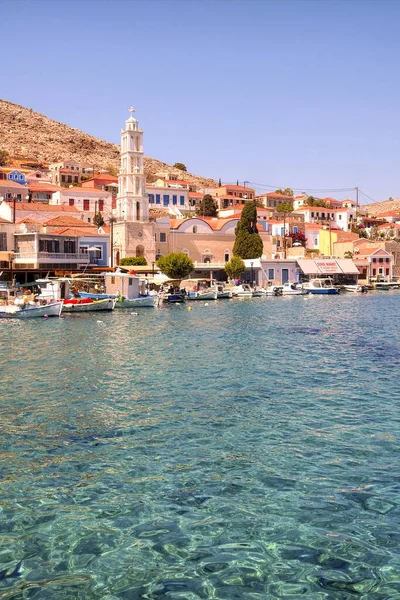 Halki Grecia Julio 2021 Halki Una Isla Griega Forma Parte — Foto de Stock