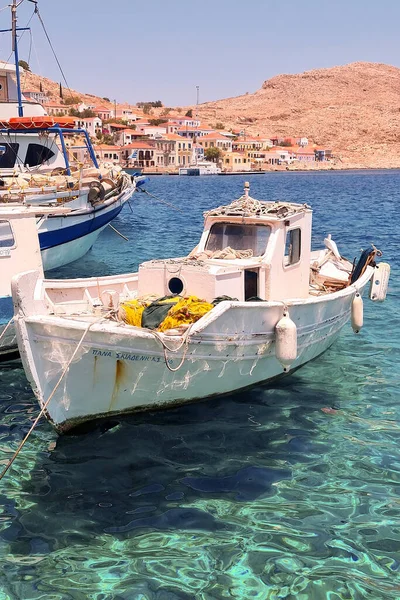 Halki Greece Temmuz 2021 Halki Bir Yunan Adasıdır Dodecanese Ada — Stok fotoğraf
