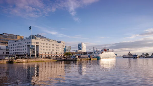 Helsi Ngborg Sweden Eylül 2021 Helsingborg Limanı Kentin Birçok Otelinden — Stok fotoğraf