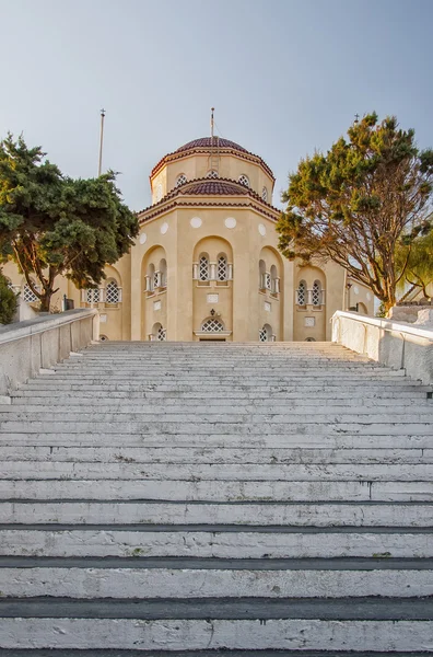 Santorini exo gonia kyrka — Stockfoto