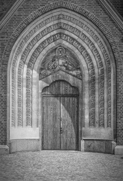 Hassleholm kyrka Haupttür — Stockfoto
