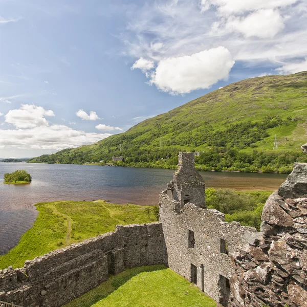 Loch awe zamku kilchurn — Zdjęcie stockowe