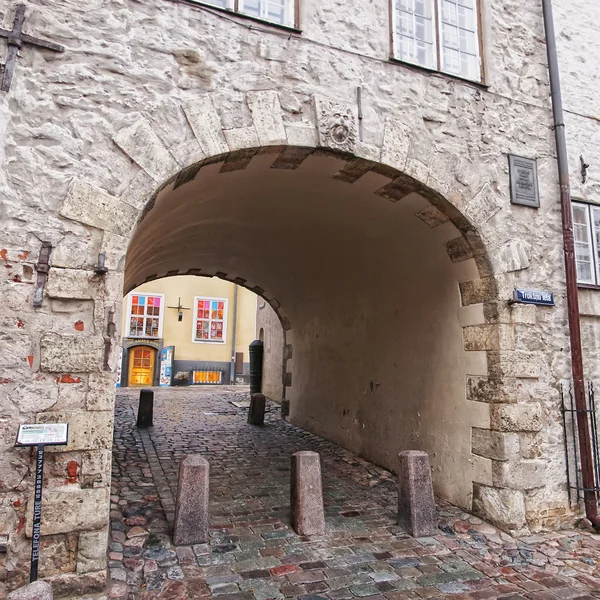 Schwedens gate riga — Stockfoto