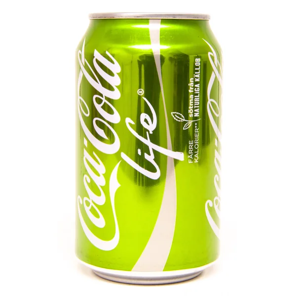 Cokes Cola leven 0, 33l kan — Stockfoto