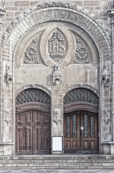 Sankt Johannes Kyrkas Main Entrance — Stock Photo, Image