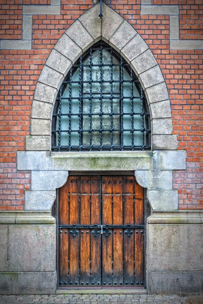 Puertas de arco de madera — Foto de Stock