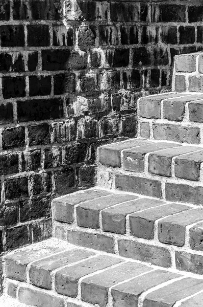 Bright Steps Dark Wall — Stock Photo, Image