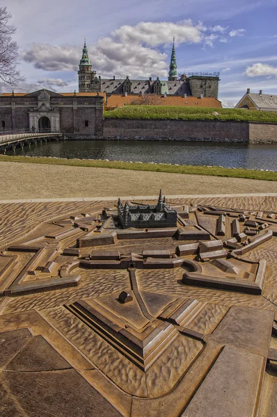 Modelo escala castelo kronborg — Fotografia de Stock