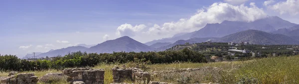 Ruinas de Villa Romana en Makry Gialos — Foto de Stock