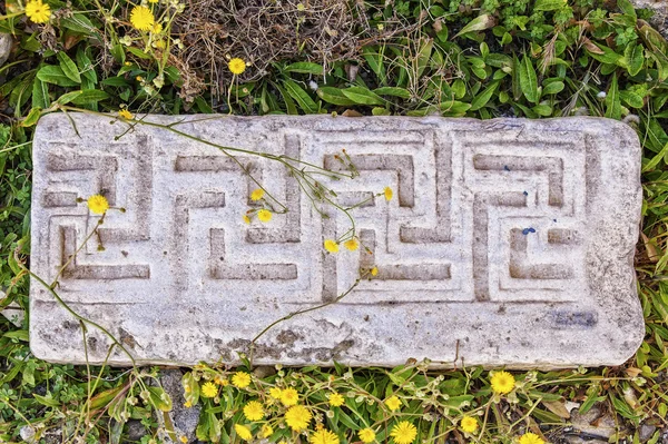 Alvenaria de mármore antigo — Fotografia de Stock
